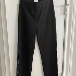 Cache New with Tags Black Pants with Side embellishment